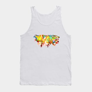 Acid Trip, digital fluid pour, pastel rainbow Tank Top